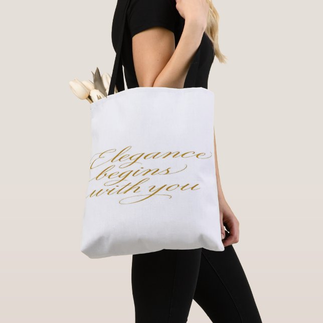 Inspirational Quote in Calligraphy: Tote Bag (Von Nahem)