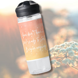 Inspirational Quote Mystic Sun Name Water Bottle Trinkflasche