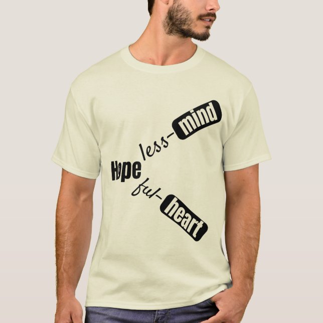 Inspirational Quote Tee – Mind & Heart (Vorderseite)