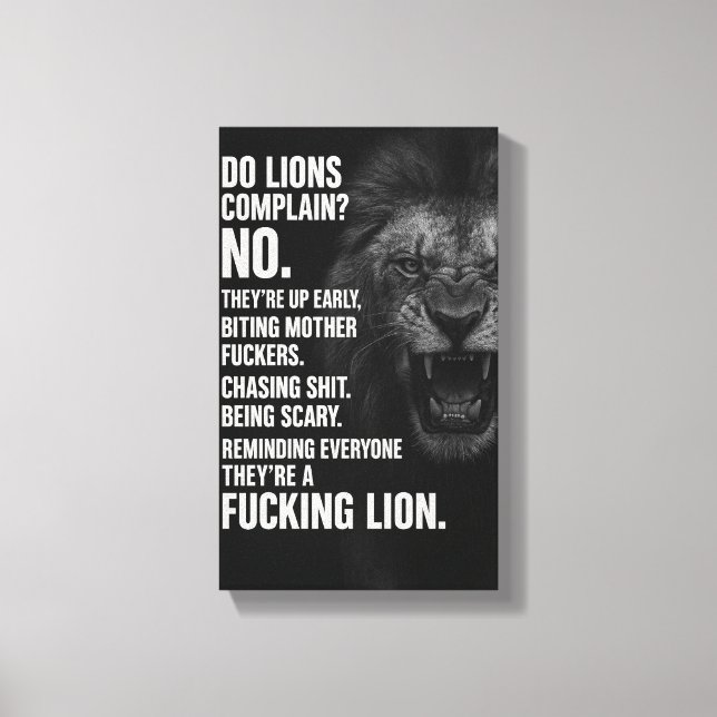 Inspirational Quotes Gym Poster, Wall Decor Office Leinwanddruck (Vorderseite)