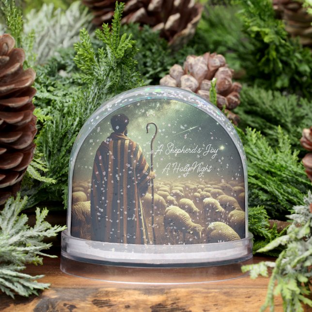 Inspirational Shepherd Flock Snow Globe Schneekugeln (Winter)