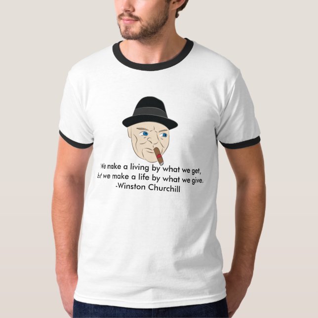 Inspirational Shirt Winston Churchill (Vorderseite)