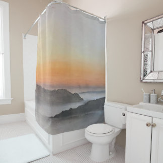 Inspirational Shower Curtain | Ice Storm Sunrise Duschvorhang