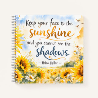Inspirational Sunflowers – Watercolor Sunflower Notizbuch