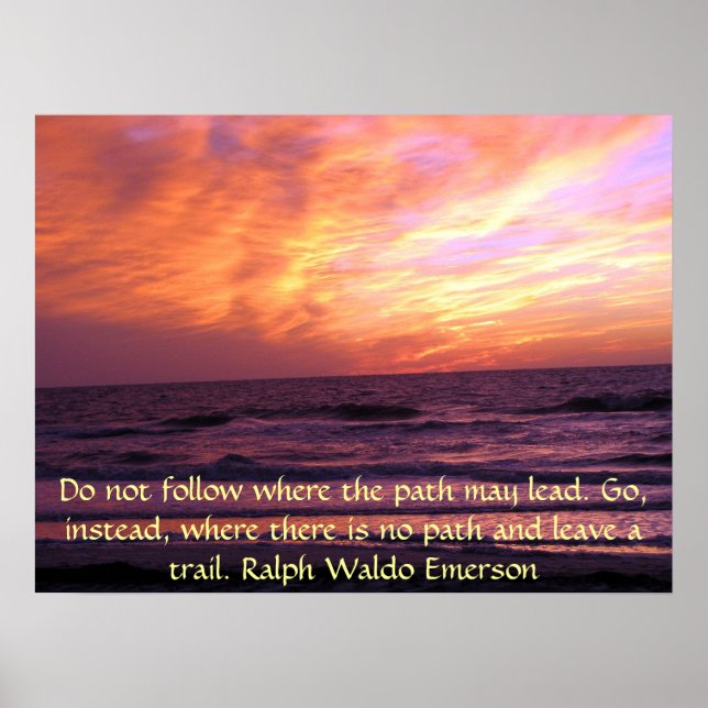 Inspirational Sunset Emerson Poster (Vorne)