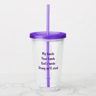 Inspirational Tumbler Acryltrinkbecher