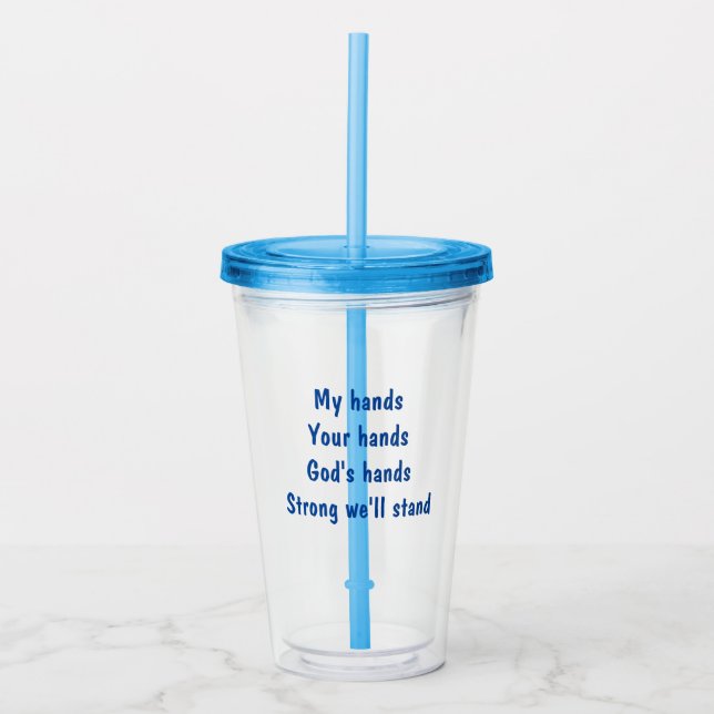 Inspirational Tumbler  Acryltrinkbecher (Vorderseite)
