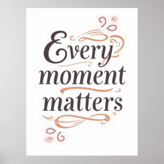 Inspirational typography art poster