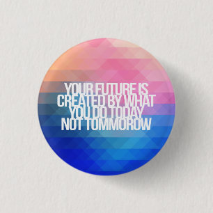 Inspirational und motivierend Zitate Button
