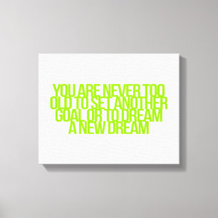 Inspirational und motivierend Zitate Leinwanddruck