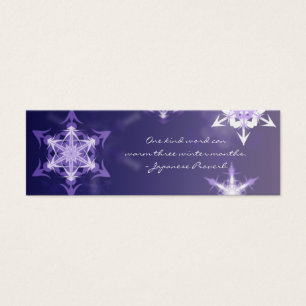 Inspirational Winterschneeflocke-Lesezeichen mit