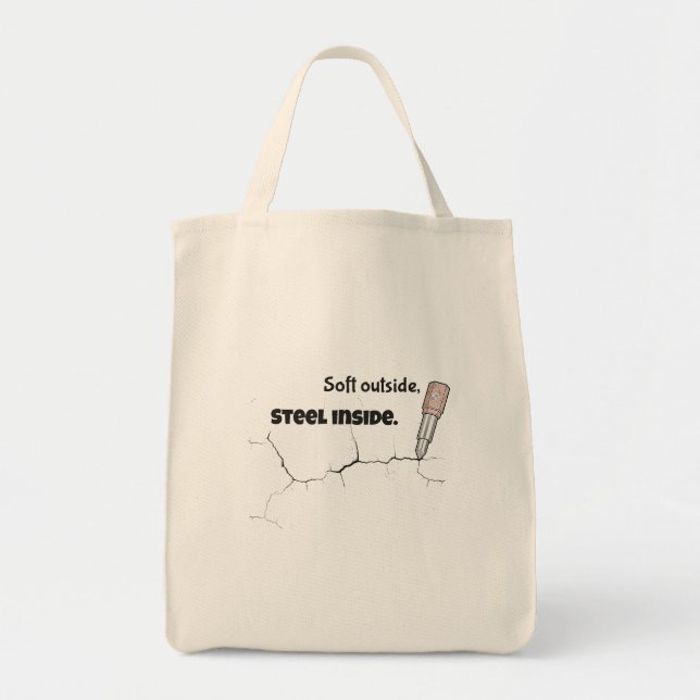 Inspirational Women Tote Bag - Strength Quote  Tragetasche (Vorne)