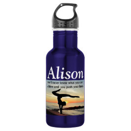 INSPIRATIONELLE PERSONALISIERTE GYMNAST-WASSERFLAS TRINKFLASCHE