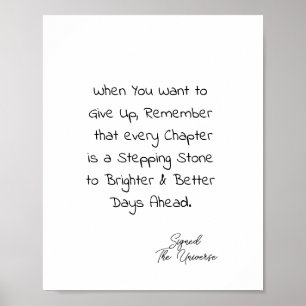 INSPIRATIONELLE STELLE POSTER