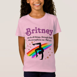 INSPIRATIONELLES GYMNAST BIBLE VERSE PERSONALISIER T-Shirt