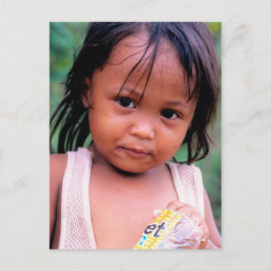 Inspirationen. Die junge philippinische Dame. Postkarte