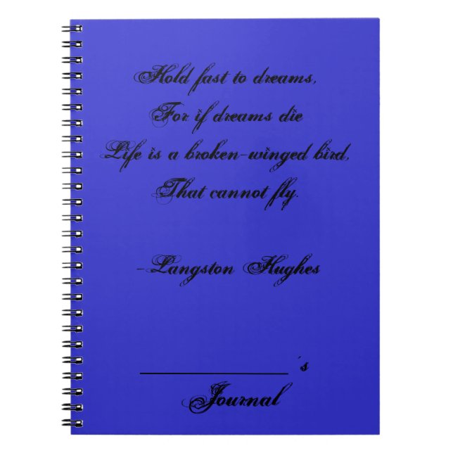 Inspirations-Zeitschrift Notizblock (Vorderseite)