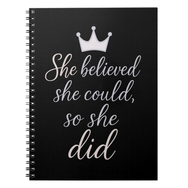 Inspirationsangebot für Frauen Notizblock (Vorderseite)