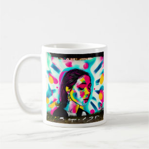 Inspirationsangebot Graffiti Art Woman Kaffeetasse