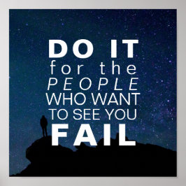 Inspirationsangebot | Motivierend Goals Stars Sky Poster