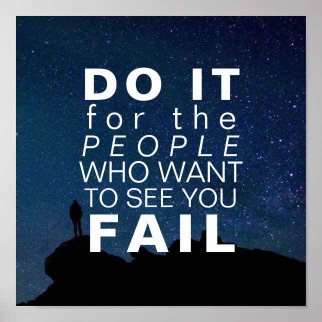 Inspirationsangebot | Motivierend Goals Stars Sky Poster (Vorne)