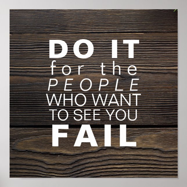 Inspirationsangebot | Motivierend Ziele Erfolg Poster (Vorne)