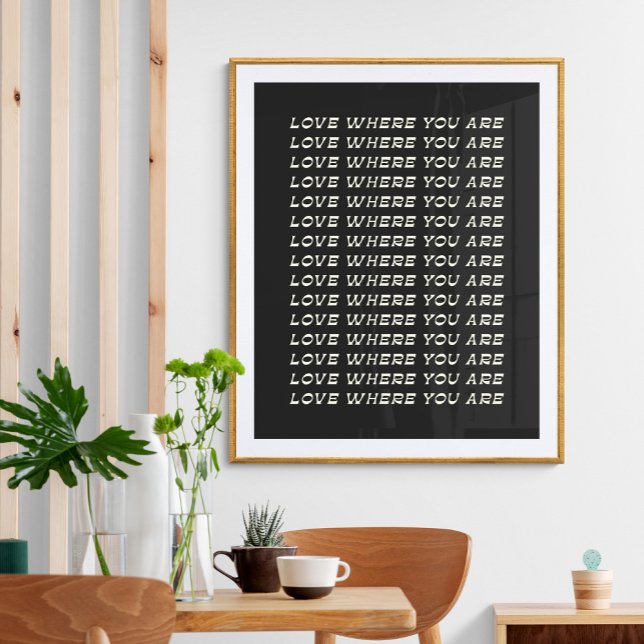 Inspirationsangebot | Retro Schwarz-weiße Typograf Poster (Von Creator hochgeladen)