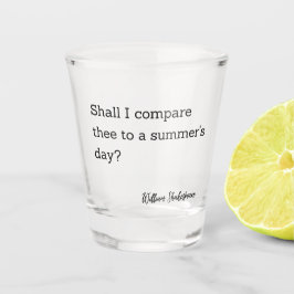 Inspirationsangebot Shakespeare Sommertag Schnapsglas