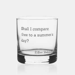 Inspirationsangebot Shakespeare Sommertag Whiskyglas