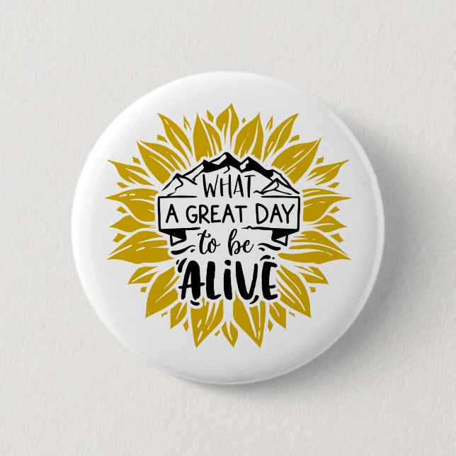 Inspirationsangebot | Sonnenblume Button (Vorderseite)