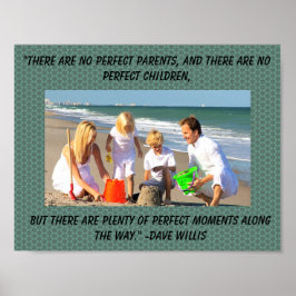 Inspirationsartikel zur Familie und Perfektion Poster