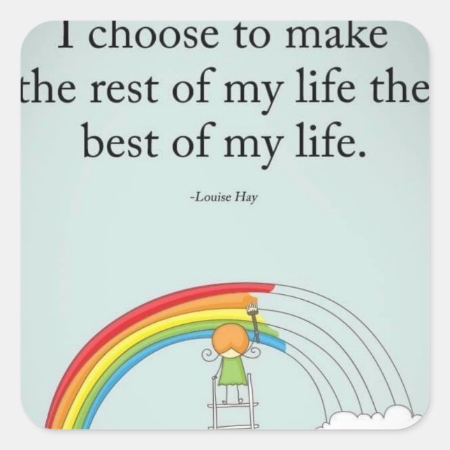 Inspirationsaufkleber für Ihr Auto, Noten überall Quadratischer Aufkleber (Vorderseite)