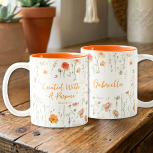 Inspirationsbecher Mit Einem Ziel Glaube Zweifarbige Tasse