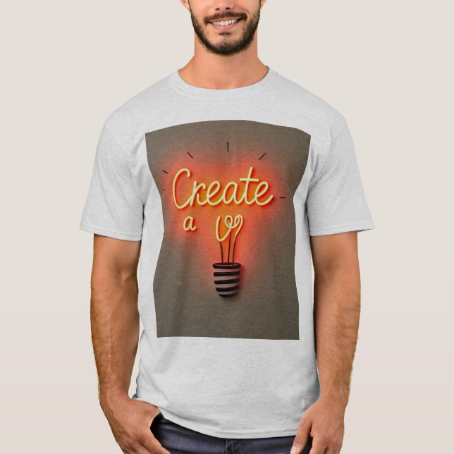 Inspirationsbeleuchtungsdesign T-Shirt (Vorderseite)