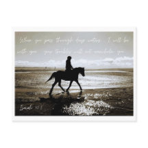 Inspirationsbibelverse Isaiah 43:2 Postkarte