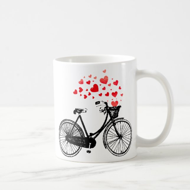 Inspirationsbike mit Liebe Hört Vintag Tasse (Rechts)