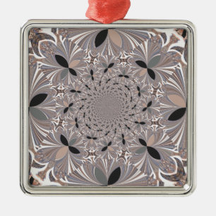 Inspirationsblume Silbernes Ornament