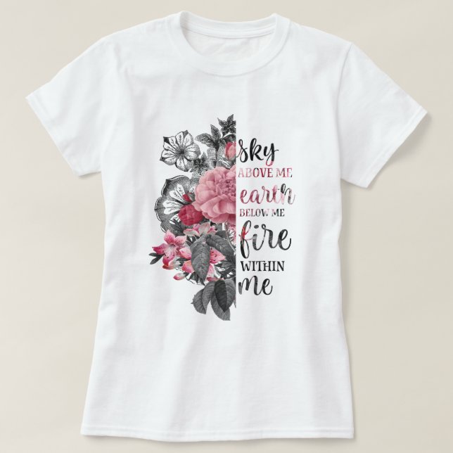 Inspirationsblume T-Shirt (Design vorne)