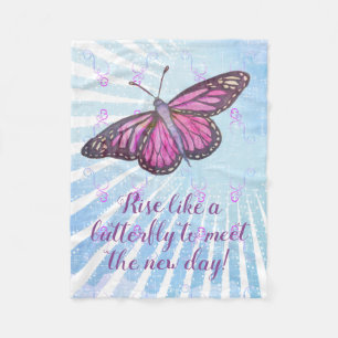 Inspirationsbutterfly Behalte dich warm Fleecedecke