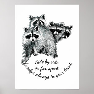 Inspirationsfamilie immer im Mittelpunkt Poster