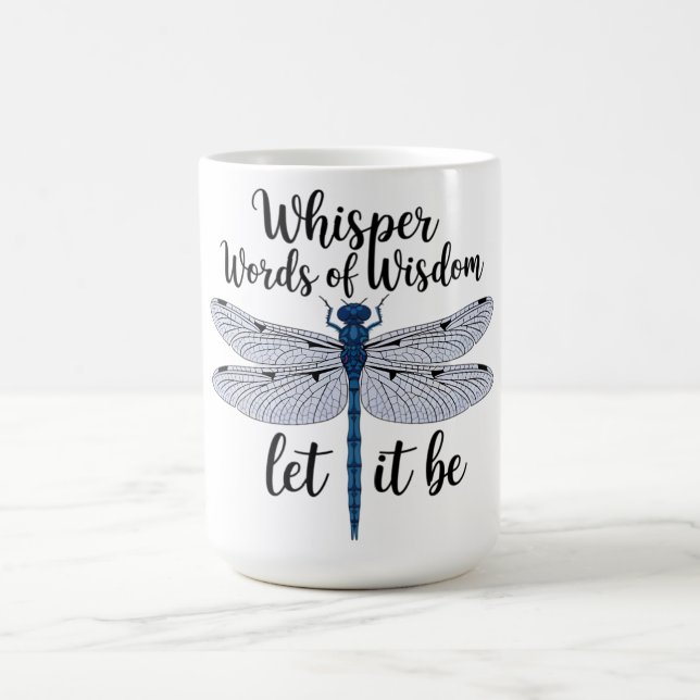 Inspirationsflüsternde Worte der Weisheit Kaffeetasse (Mittel)
