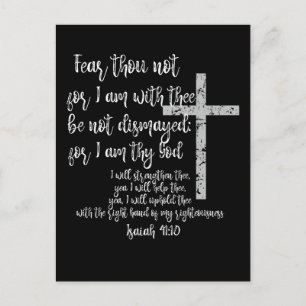 Inspirationsförderung; Isaiah 41 Bibelverse Postkarte