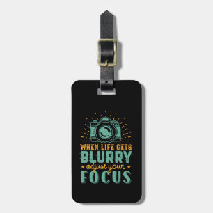 Inspirationsfotografie, wenn das Leben verschwomme Gepäckanhänger