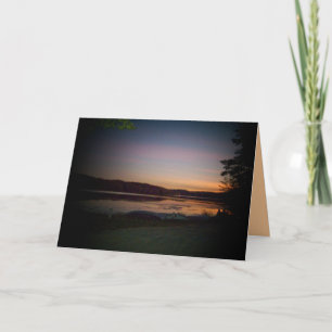 Inspirationsfreundliche Grußkarte Sonnenuntergang Karte