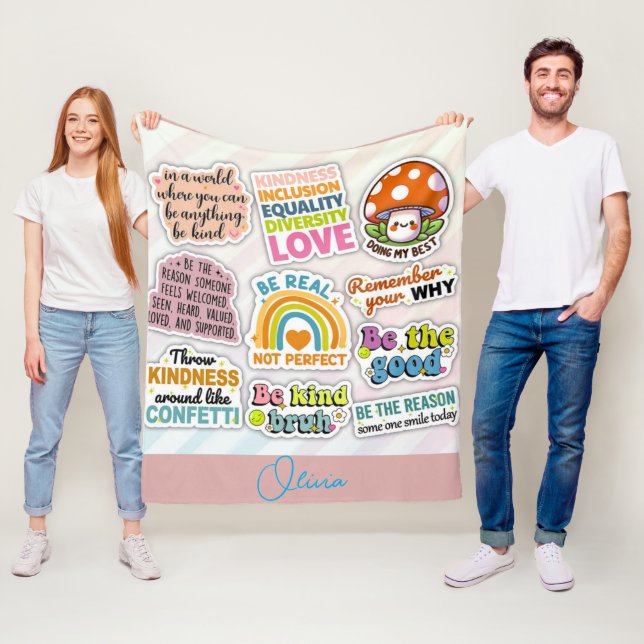 Inspirationsfreundlichkeit individuell - Motiviere Fleecedecke (Beispiel)