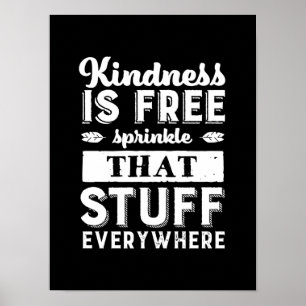 Inspirationsfreundlichkeit ist überall kostenlos poster