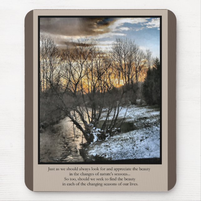 Inspirationsgeschenke Jahreszeiten für unser Leben Mousepad (Vorne)