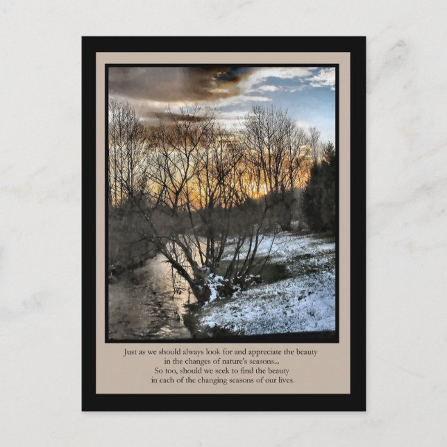 Inspirationsgeschenke Jahreszeiten für unser Leben Postkarte (Vorderseite)