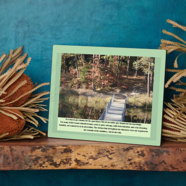 Inspirationsgeschenke Stille Courage Fotoplatte (Seite)