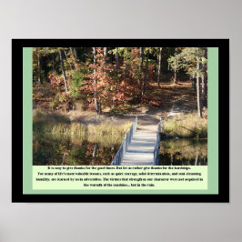 Inspirationsgeschenke Stille Courage Poster